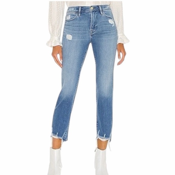 Frame Le High Straight Laskey Rips size 27 NWT - Picture 3 of 11